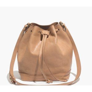Madewell ‘The Mini Lafayette Drawstring Tote Bucket Bag Natural Leather Gorgeous